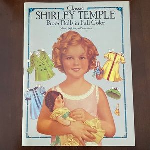 Vintage Shirley Temple in color paper doll book 1986 iconic child star